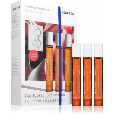 Korres The Floral Collection Korres Midnight Dahlia EDT 10 ml + Korres Cashmere Kumquat EDT 10 ml + Korres White Tea EDT 10 ml