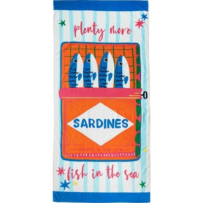 Catherine Lansfield Sardines plážová osuška barevná 76 x 160 cm