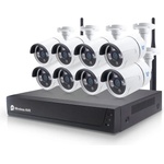  Система за видеонаблюдение DLFI PST-TWK08BM, 8 камери, 2.0Mp, Full HD, NVR, Wi-Fi - 91036 (91036)