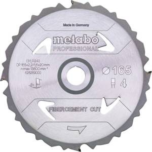 Metabo - Пилен диск 165x20 мм, 4 зъба 628289000 (628289000)