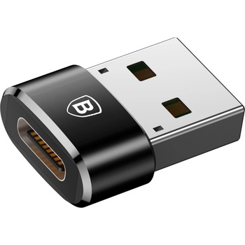 Baseus Преходник Baseus Mini, Type-C F към USB, OTG, Черен - 40399 (40399)