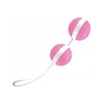 JOYDIVISION Joyballs Trend Duo Pink & White - Innovative Dual Exercise Balls