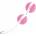 JOYDIVISION Joyballs Trend Duo Pink & White - Innovative Dual Exercise Balls