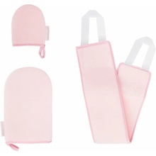Brushworks Tan Applicator Set aplikačná rukavica na telo + aplikačná rukavica na tvár a krk + aplikátor na chrbát