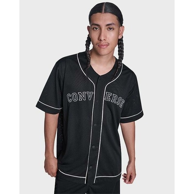 Converse Relaxed Baseball Jersey CVM6K345 BLK Black