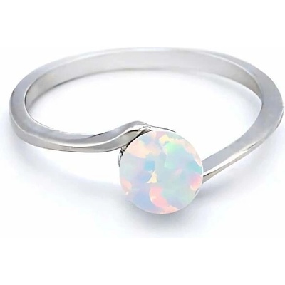 B&B Goldinvestic Zlatý s opálem bílé zlato N3325