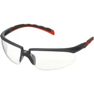 3M Solus 2000 Защитни очила с покритие Scotchgard Anti-Fog (K&N), сиво-червени, прозрачен визьор (7100208817)