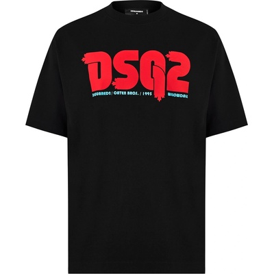 Dsquared2 Тениска DSQUARED2 Dsq2 Regular Fit T-Shirt - Black