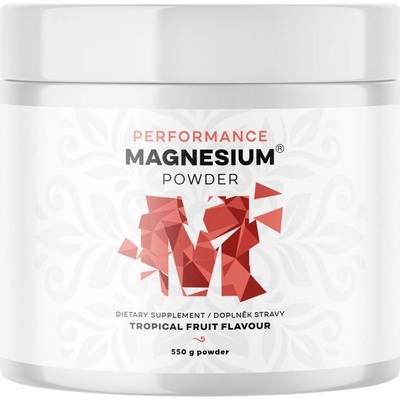 BrainMax Performance Magnesium Powder, hořčík bisglycinát v prášku, 90 dávek, 550 g Tropical