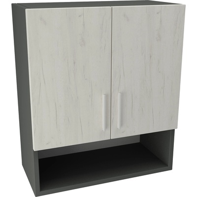 DST Кухненски модул MK-9 dst, 700/600/300, антрацид и бял дъб