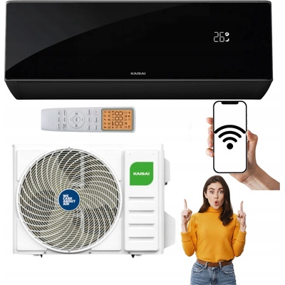 KAISAI PRO HEAT+ 3,5 kW Černá