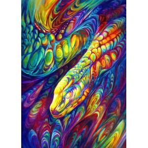 Enjoy - Puzzle Rainbow Snake - 1 000 piese