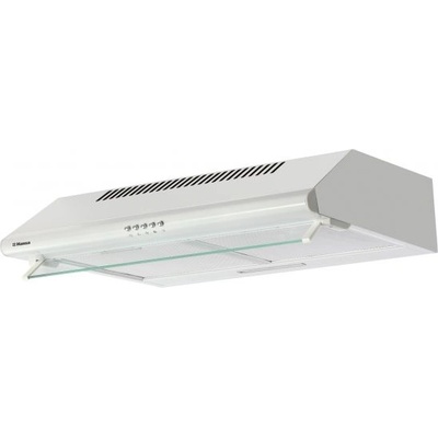 Hansa Аспиратор HANSA OSP6251WH, 60 см, 400 м3/ч, 2 мотора, 2 алуминиеви филтъра, 3 скорости, 150 мм отвеждане на въздуха, LED осветление, 68 dB, Клас А, Бял (1195485)