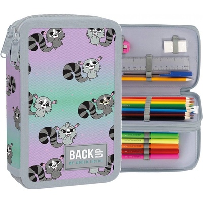 BackUP - Пълен несесер с 2 ципа 5 DW 03 Raccoons