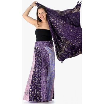 Dlouhá sarongová sukně fialová