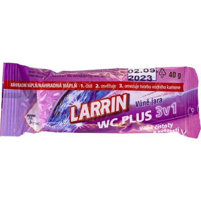 Larrin WC Plus náhradní náplň Vůně Jara 40 g