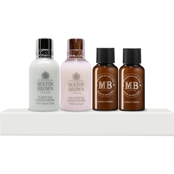 Molton Brown Комплект балсами за коса Hair Therapy Molton Brown: Индийски кресон балсам за коса за почистване 50 мл + Кумуду балсам за коса за обем 50 мл + Мандарина и градински чай балсам за коса за възстановяване 30 мл + Molton Brown Кумуду балсам за ко