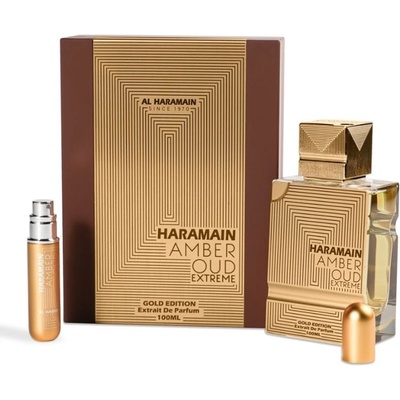 Al Haramain Amber Oud Gold Edition Extreme Extrait de Parfum 100 ml + 10 ml Refillable Mini Spray