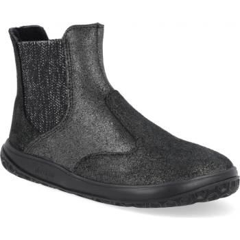 Jonap zimní kožené barefoot boty Igy devon černá