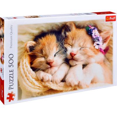 Trefl Пъзел Trefl от 500 части - Спящи котенца (37271)