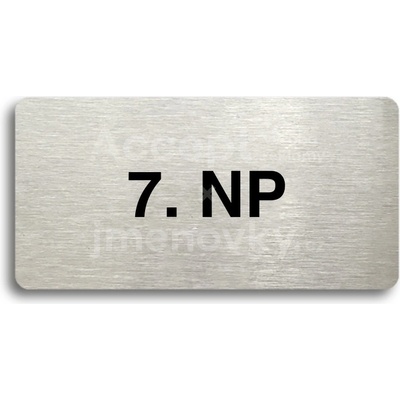ACCEPT Piktogram 7. NP - stříbrná tabulka - černý tisk bez rámečku
