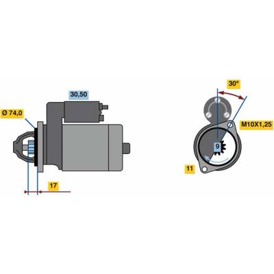 BOSCH STARTER 0 986 023 910