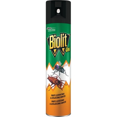 Biolit UNI spray proti muchám, komárom, švábom, mravcom a inému lietajúcemu a lezúcemu hmyzu 300 ml