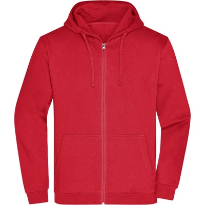 James & Nicholson JN 756 mikina s kapucí red