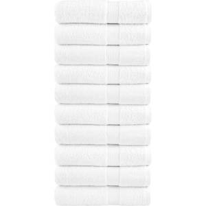 vidaXL Премиум кърпи за ръце SOLUND 10 бр бели 50x100 см 600 gsm (137126)
