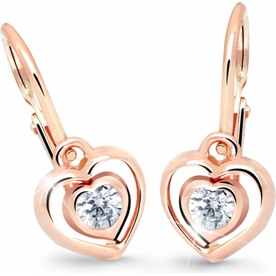 Cutie Jewellery dětské srdíčkové náušnice C2752-10-X-4 bílá