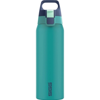 SIGG - Insulated drinking bottle - Thermos bottle Shield Therm One Multicolor Ocean - carbonated drinks - leak-proof - dishwasher safe - BPA-free - 90% recycled stainless steel - green - 0.75L - 6228.10