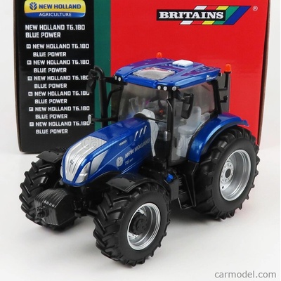Britains New holland T6.180 Tractor Blue Power 2018 Blue 1:32