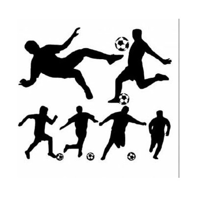Futbal plastová šablóna 042 D 29x29cm