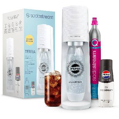 Sodastream TERRA White Pepsi Zero megapack, výrobník nápojov 7290116749068