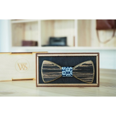 Wood Style Motýlek Kulatý WS Modrotisk Dub černý
