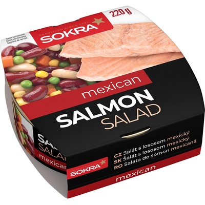 Sokra Mexický salát s lososem 220 g – Zboží Dáma