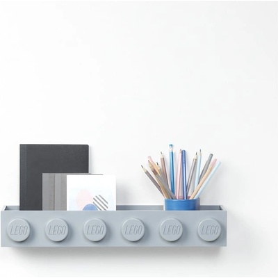 LEGO® Детски сив стенен рафт Sleek - LEGO® (41121740)