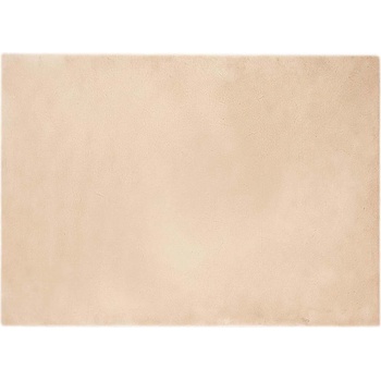 vidaXL Килим с изкуствена заешка козина Бежово 200 x 280 см Полиестер (42021639)