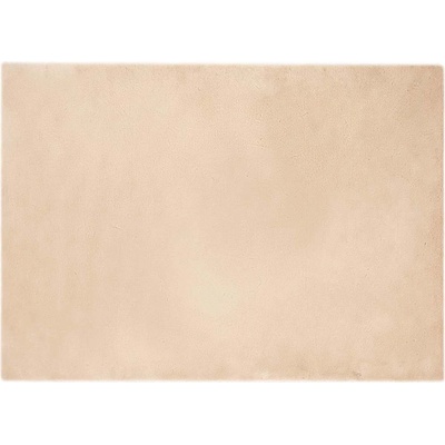 vidaXL Противоплъзгащ килим от изкуствен заек Olite Бежово Полиестер (42021639)