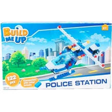 BuildMeUp stavebnica - Policejní vrtulník (Police station) 122 ks