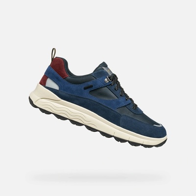 Geox Spherica 4X4 B ABX Men's modrá svetlomodrá krémová tmavočervená viacfarená