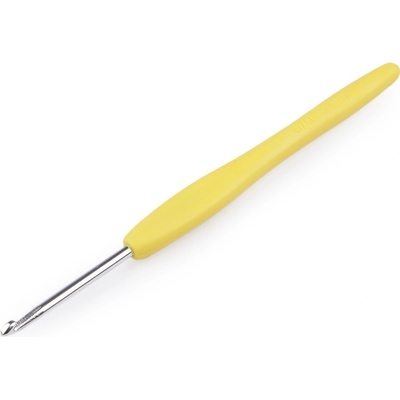 Háček na háčkování se silikonovou rukojetí vel. 2,5-6, malé, 3 (3,5 mm) náhodná barva