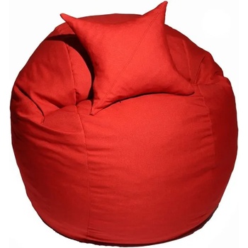 Image 1 of PUFRELAX Комплект, Барбарон и декоративна възглавница, 600л. , King Size - Montana Red, Перящ се калъф, Пълнеж с микс от мемори пяна и дунапрен, Трансформира се в легло, Гама Diamond, 8053 (PUF-M-KP-D-MR)