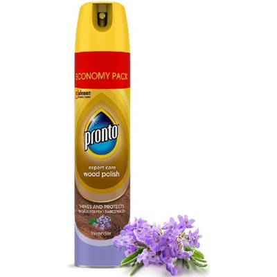 Pronto Wood Polish Lavender čistiací prostriedok na nábytok s vôňou levandule 300 ml