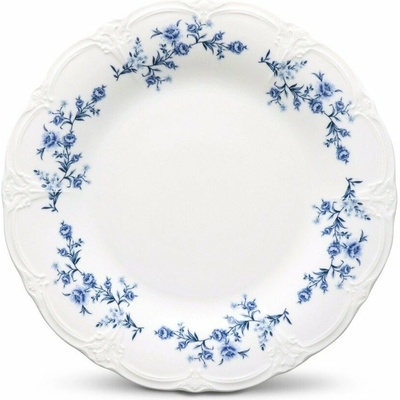 BonBistro Biely/modrý dezertný porcelánový tanier 16 cm Retro