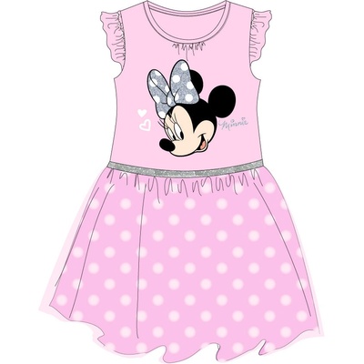 Minnie Mouse licencie dievčenské šaty Minnie Mouse 5223B178 ružová