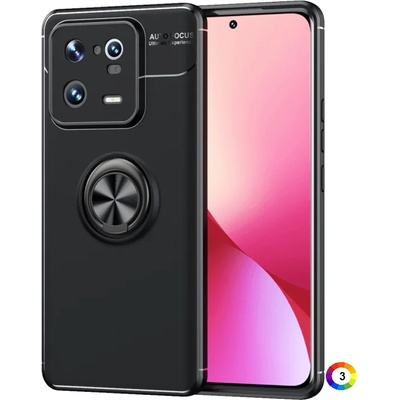 Xiaomi 13 Pro Удароустойчив Metal Ring Калъф и Протектор