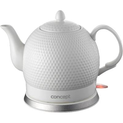 Concept RK0050 Golf 1, 2L Керамичен чайник Бял (RK0050)