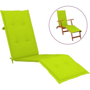 Image 1 of vidaXL Възглавница за стол шезлонг ярко зелена (75+105)x50x4 см (314184)