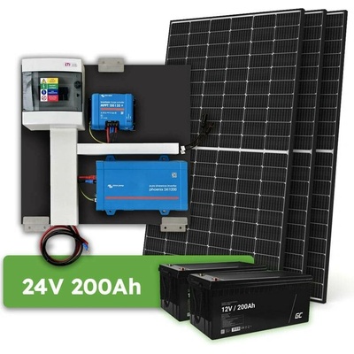 Ecoprodukt ostrovní systém Victron 24V 1200VA 1305Wp 200Ah 33095